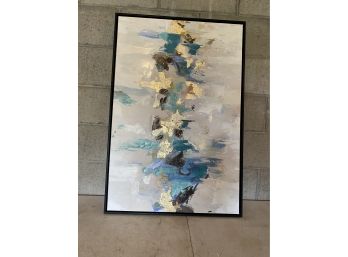 Framed Abstract Canvas Painting