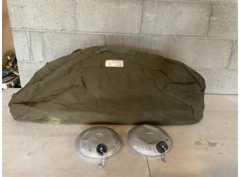 Army Tent With Canteens