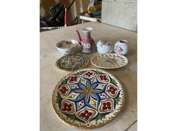 Group Of Decorative Japanese Dishes