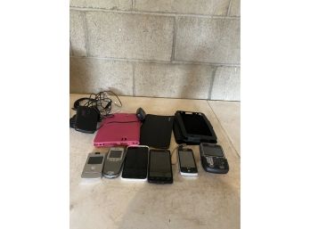 Group Of Cell Phones And Cases