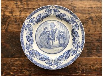 The Spode Blue Room Collection Christmas Plate Number 1