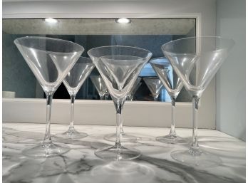 6 Traditional Martini Glasses