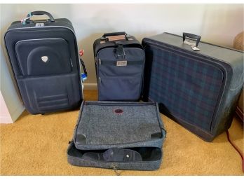 Assorted Lot Of Four Pieces Luggage