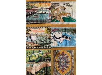 Various Asian Tapestries (Lot Of 6) Made In China