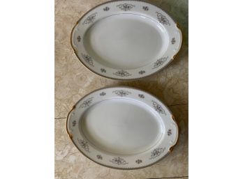 Fine China Seyei Serving Platters 2 Pieces