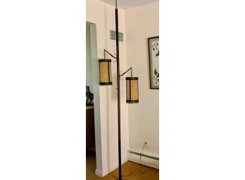 Mid-Century Tension Pole Floor Lamp