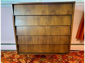 Mid Century 5 Drawer Highboy Dresser