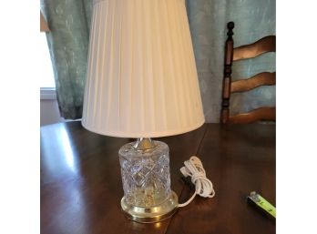 Glass And Brass Lamp