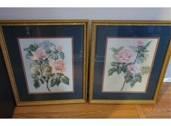 Pair Of Floral Framed Paintings