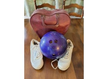 Women's Bowling Set - Ebonite Ball, Brunswick Shoes