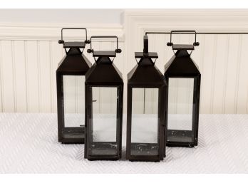Four Lantern-Form Candleholders