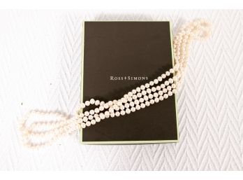Long Ross And Simon Cultured Pearl Necklace