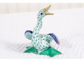 Herend [Hungry] Hand-Painted Swan Figure
