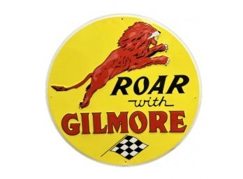 Roar With Gilmore Circular Metal Sign