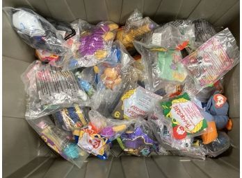 Potluck Bin Of Happy Meal Toys NIP