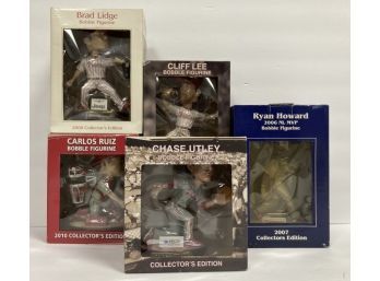 Bobble Head Sports Figures In Boxes