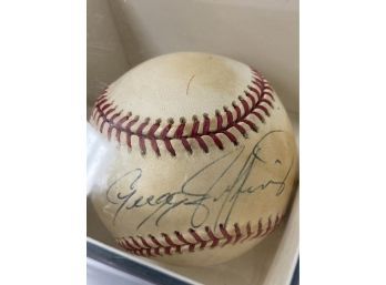 Gregg Jefferies Autographed Baseball