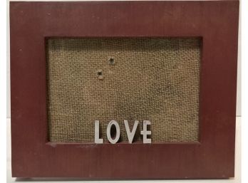 Wooden 'LOVE' Picture Frame