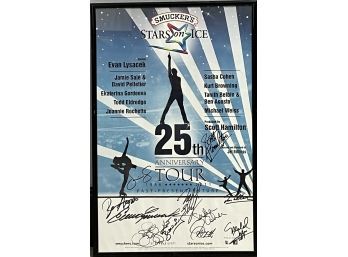 25th Anniversary Autographed Stars On Ice Framed Poster