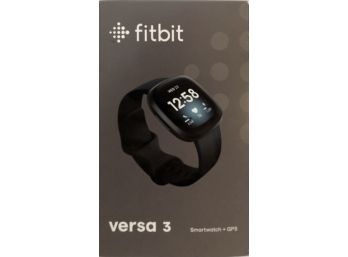 FitBit Versa 3 Watch W/ Extra Strap, Nike Dri-Fit Ladies Fingerless Training Gloves & Pulse Heartbeat Strap