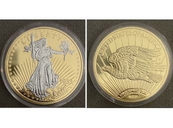 2012 Platinum & Gold Accented Eagle Replica