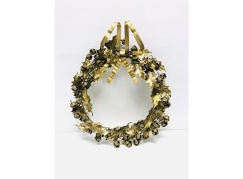 Vintage Metal Wreath With Jingling Bells