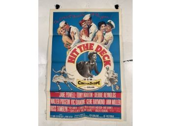 Hit The Deck 1955 Vintage Folded One Sheet Movie Poster