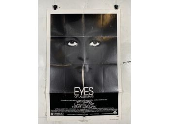 Eyes Of Laura Mars 1978 Vintage Folded One Sheet Movie Poster