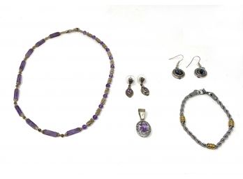 Collection Of Silver Tone Jewelry