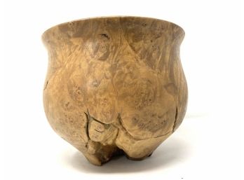 Vintage Burl Wood Bowl, By Gary Eisenberg Of California