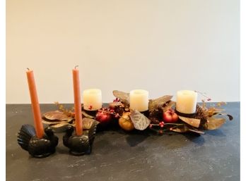 Thanksgiving Candleholder Decor - Pottery Barn