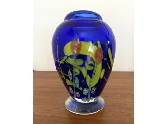 Beautiful Heavy Art Glass Vase