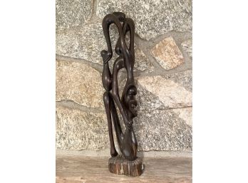 African Sculpture Carved From Hard Wood Circa 1970s