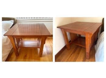 Pair Of Mission Style Side Tables