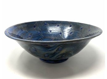 Large Decorative Art Pottery Bowl