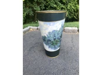 Waste Paper Basket With Impressionist Artwork