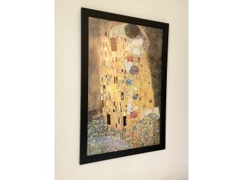 Large Framed Print- The Kiss By Gustav Klimt