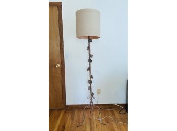 Floral Metal Floor Lamp