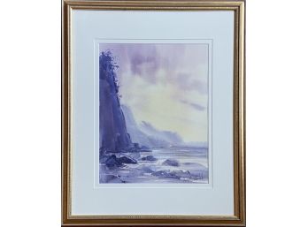 Original Watercolor Signed By Artist George Sutherland