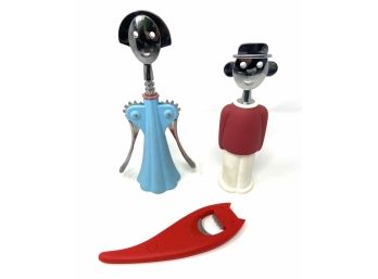 Alessi Italy Whimsical Barware Trio