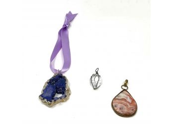 Trio Of Gemstone Charms