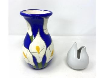 Calla Lily Vase And Arzberg Germany Bud Vase