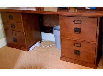 Pottery Barn Brown Wooden Desk