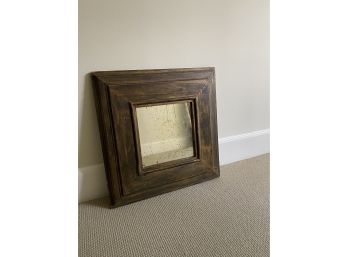 Decorative Distressed Mirror In Wood Frame