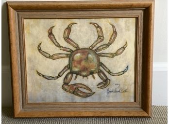 Set Of 2 - Prints (Great Sand Crab & Lobster) In Wood Frames