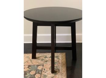 Espresso Round Side Table