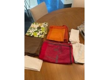 Various Table Linen And Napkins