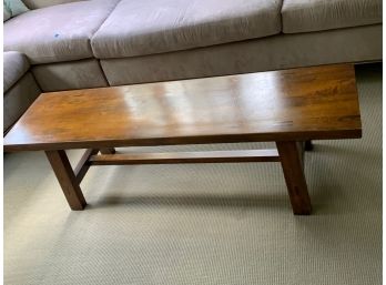 Long Rectangular Wooden Coffee Table