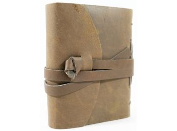 NEW 4 X 5' Buff Leather Notebook Journal With 400 Pages Of Handmade Paper