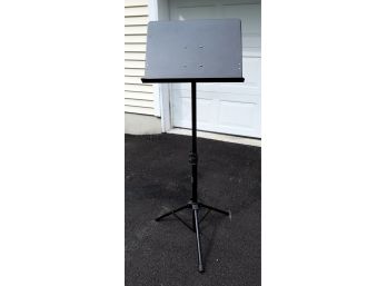 On-Stage SM7211B Professional Grade Folding Orchestral Sheet Music Stand, Black